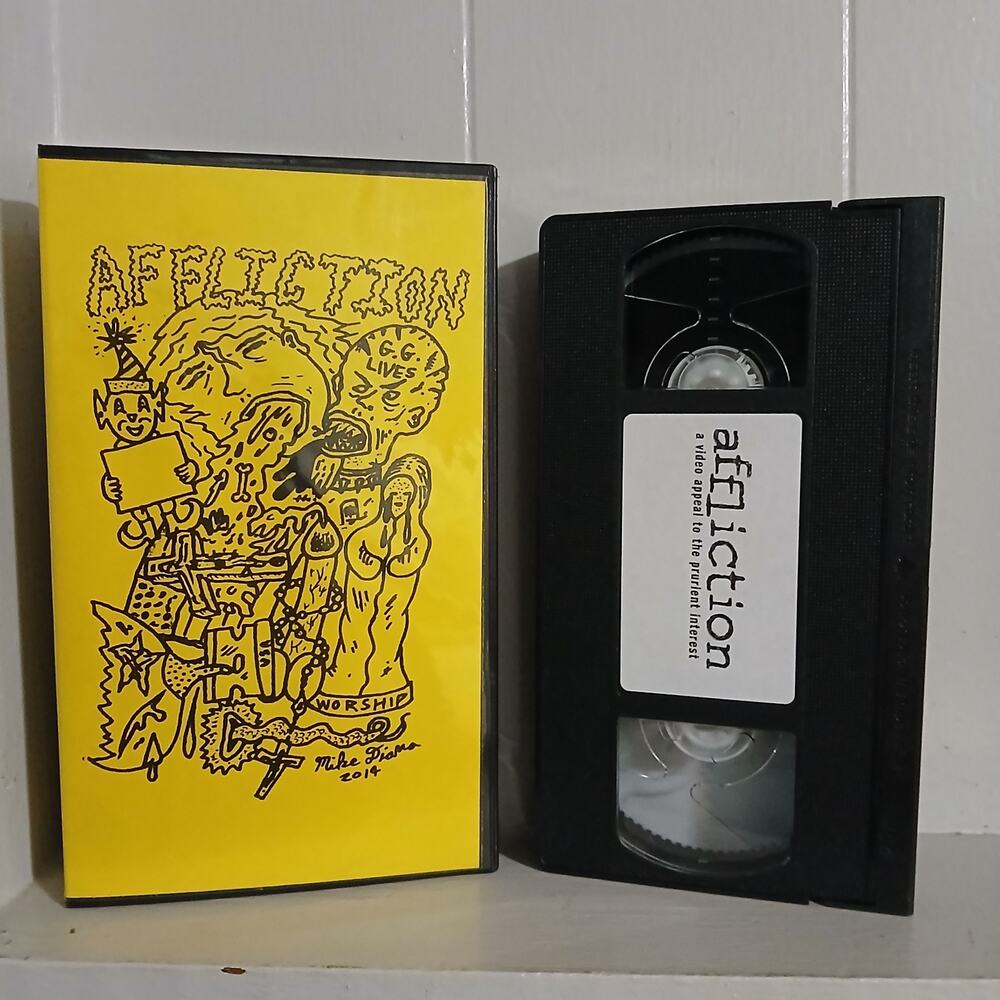 Affliction Video Compilation VHS GG Allin Punk Rock Outsider Art Annie Sprinkle